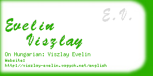 evelin viszlay business card